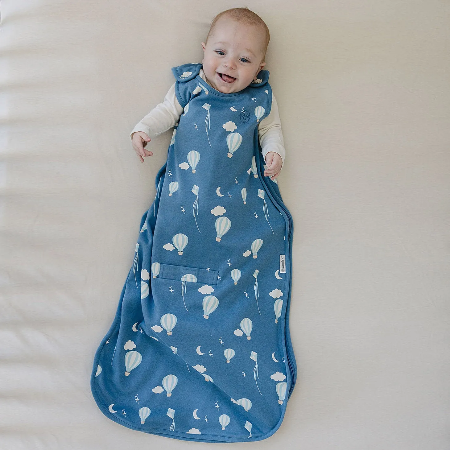 4 Season® Ultimate Baby Sleep Bag, Merino Wool & Organic Cotton, Hot Air Balloon