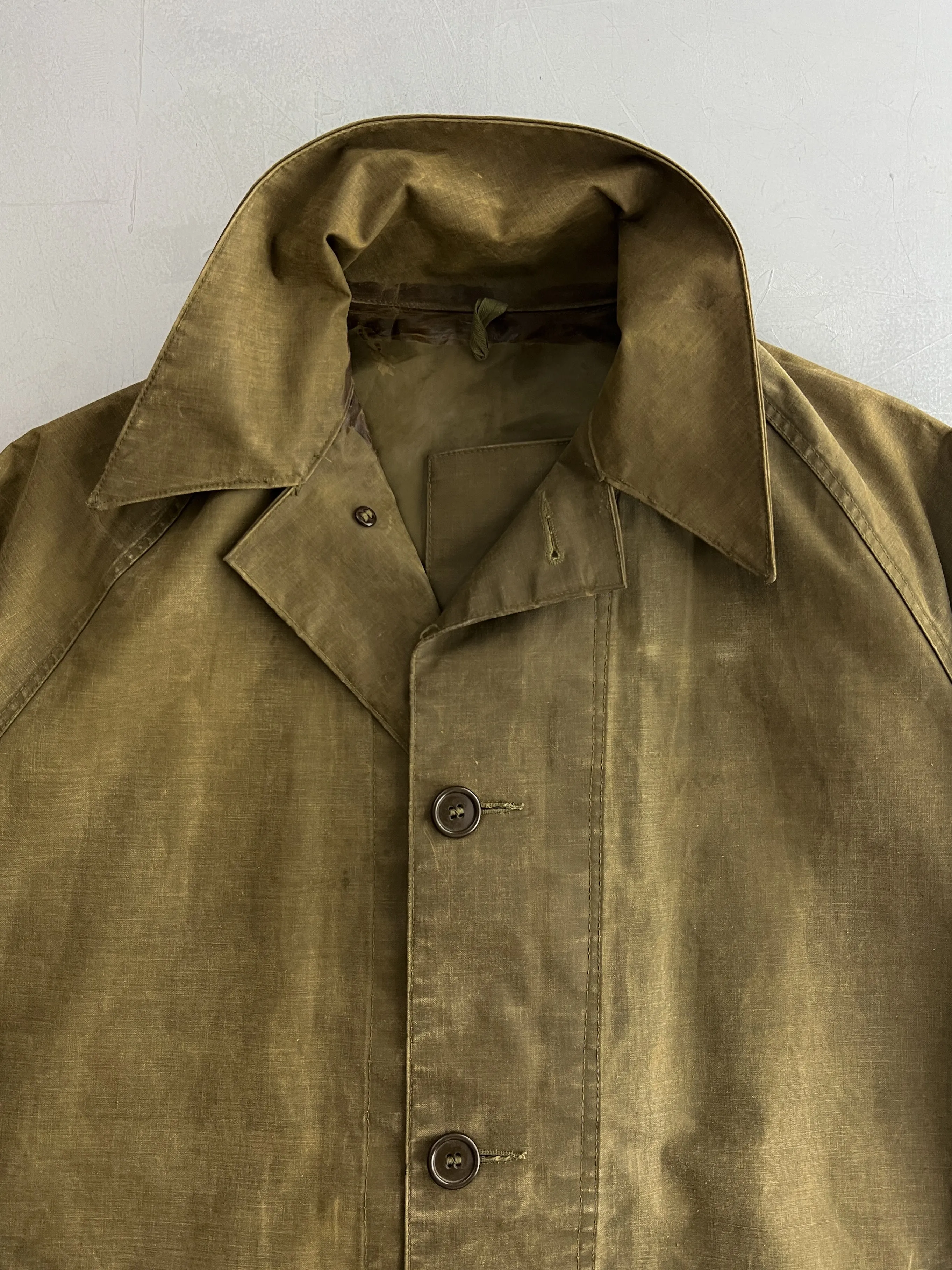 40's U.S. Army Rubberised Rain Coat [XL]