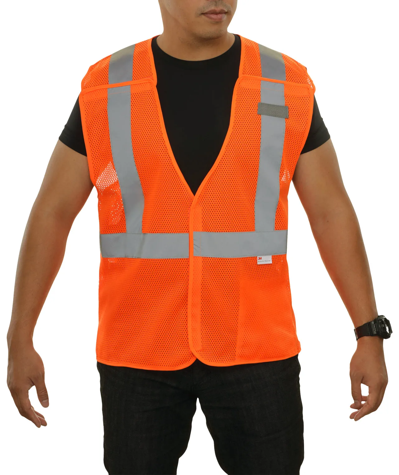 582ETOR Economy Safety Vest: Hi-Vis Vest: 5pt Breakaway Mesh: ANSI 2