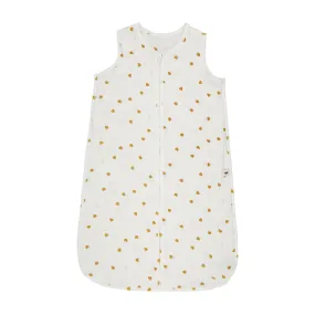 Adèle Summer Sleeping Bag Mustard Heart