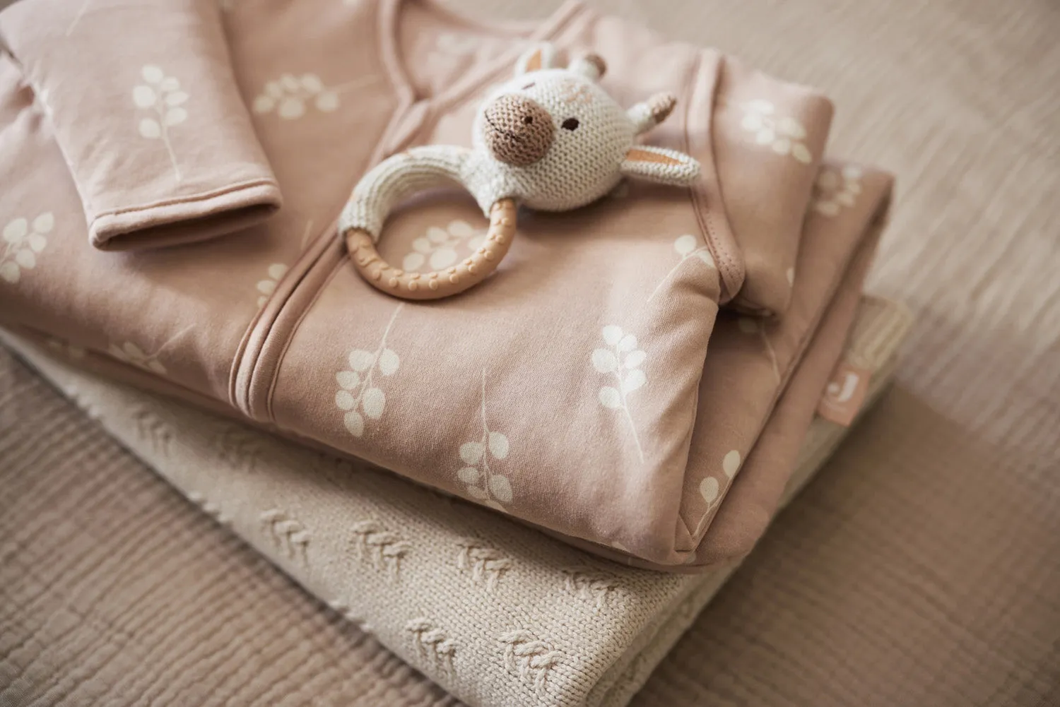 Baby Sleeping Bag with Removable Sleeves 110cm Twig - Wild Rose