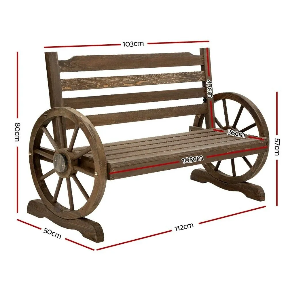 Bench Lounge - Wooden Wagon Bench Seat for Outdoor Relaxation