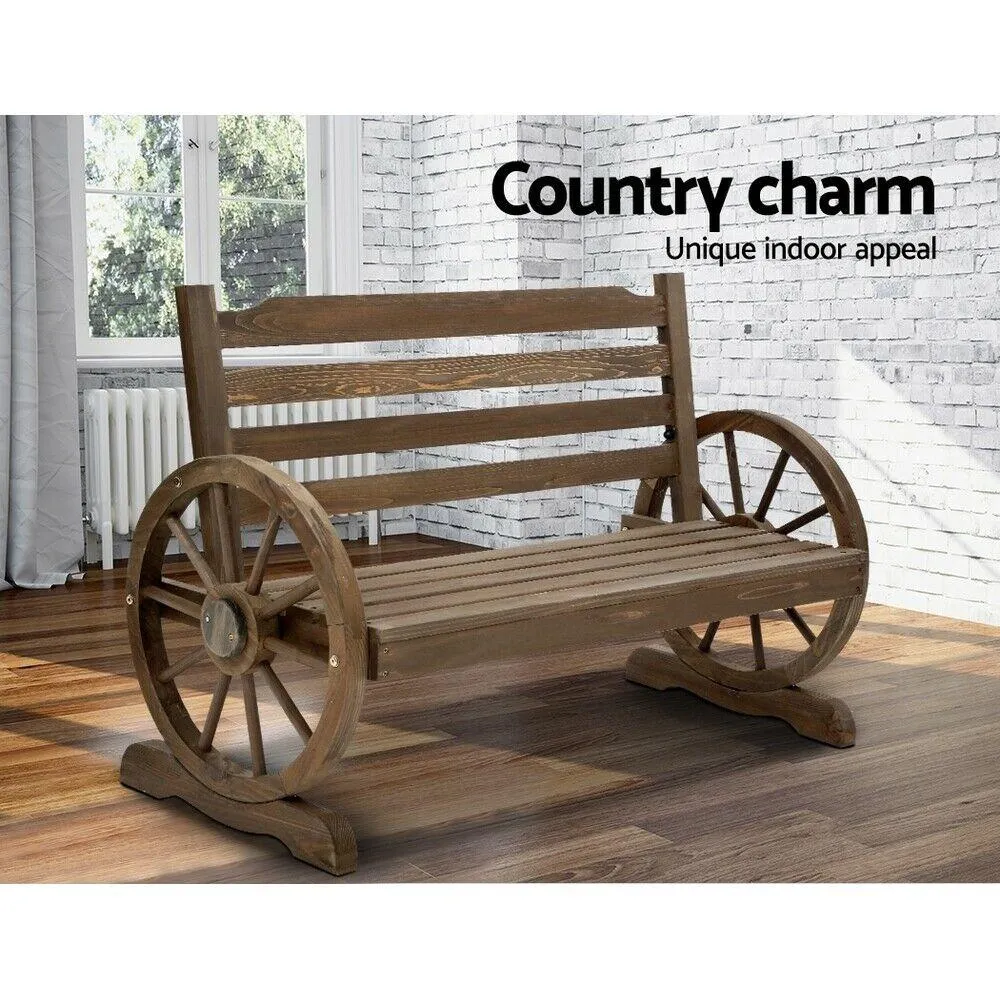 Bench Lounge - Wooden Wagon Bench Seat for Outdoor Relaxation