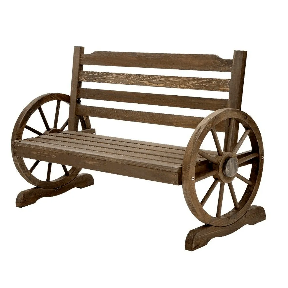 Bench Lounge - Wooden Wagon Bench Seat for Outdoor Relaxation