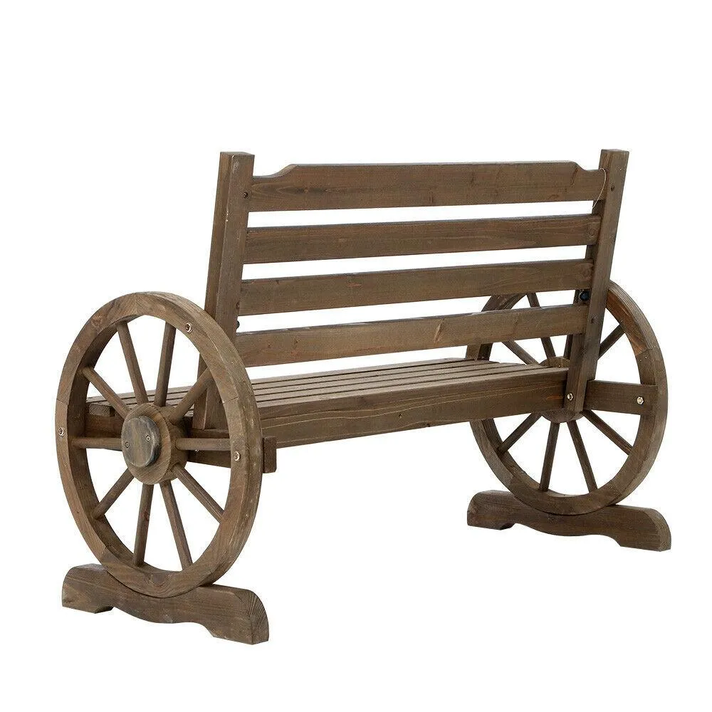 Bench Lounge - Wooden Wagon Bench Seat for Outdoor Relaxation