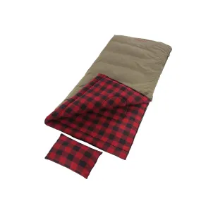 Big Game Big and Tall Sleeping Bag Plaid Red