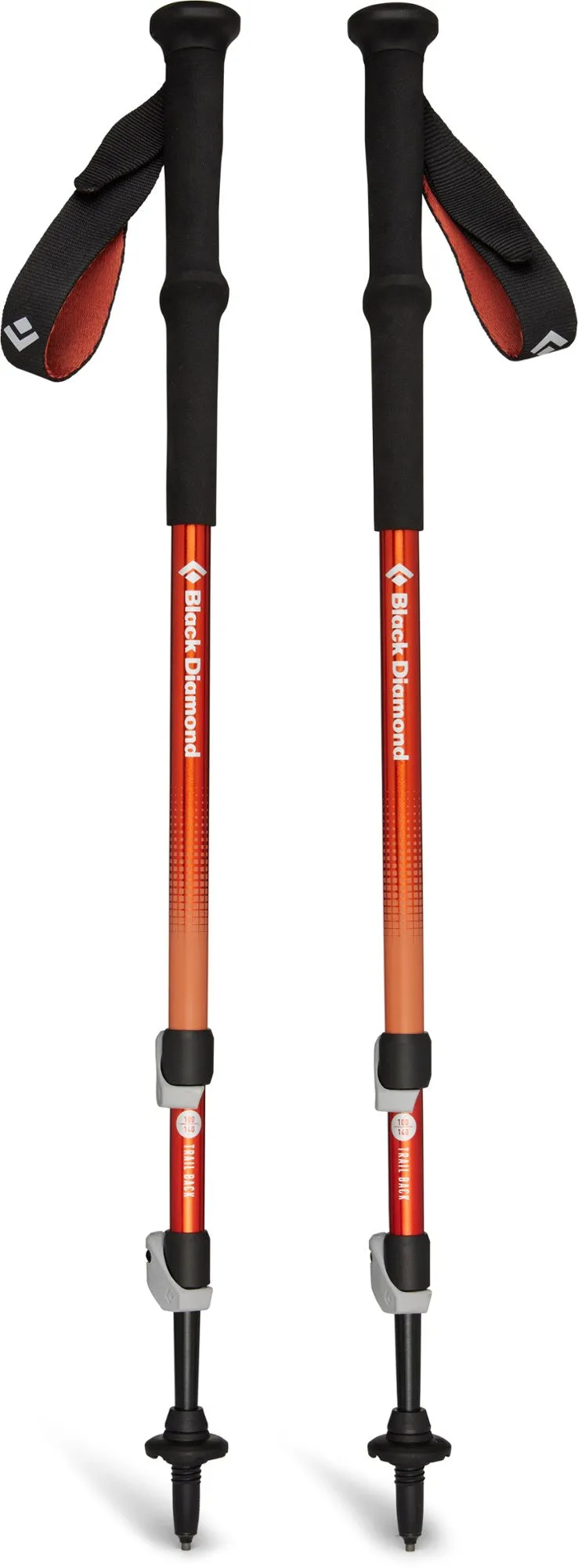 Black Diamond Trail Back Trekking Poles - 140cm | Durable, Lightweight, and Adjustable Hiking Poles for Superior Stability and Comfort