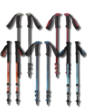 Black Diamond Trail Back Trekking Poles - 140cm | Durable, Lightweight, and Adjustable Hiking Poles for Superior Stability and Comfort