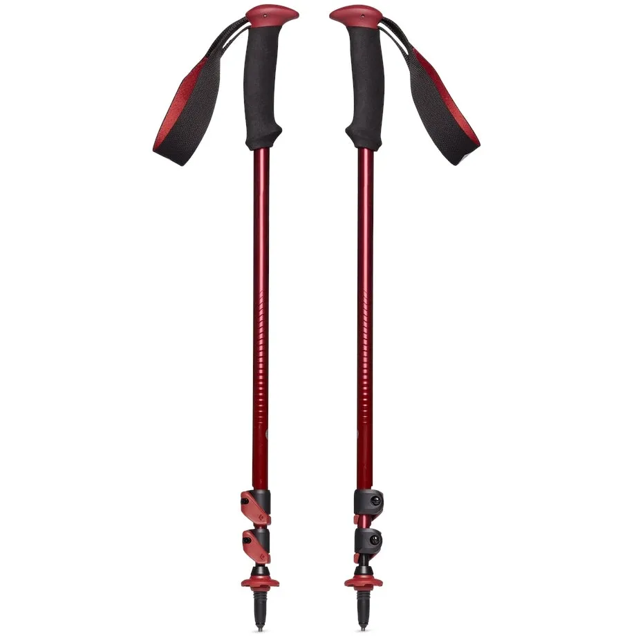 Black Diamond Trail Back Trekking Poles - 140cm | Durable, Lightweight, and Adjustable Hiking Poles for Superior Stability and Comfort