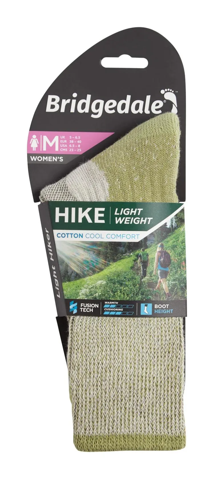 Bridgedale Mens Hike Lightweight Coolmax Comfort Walking Socks - Indigo