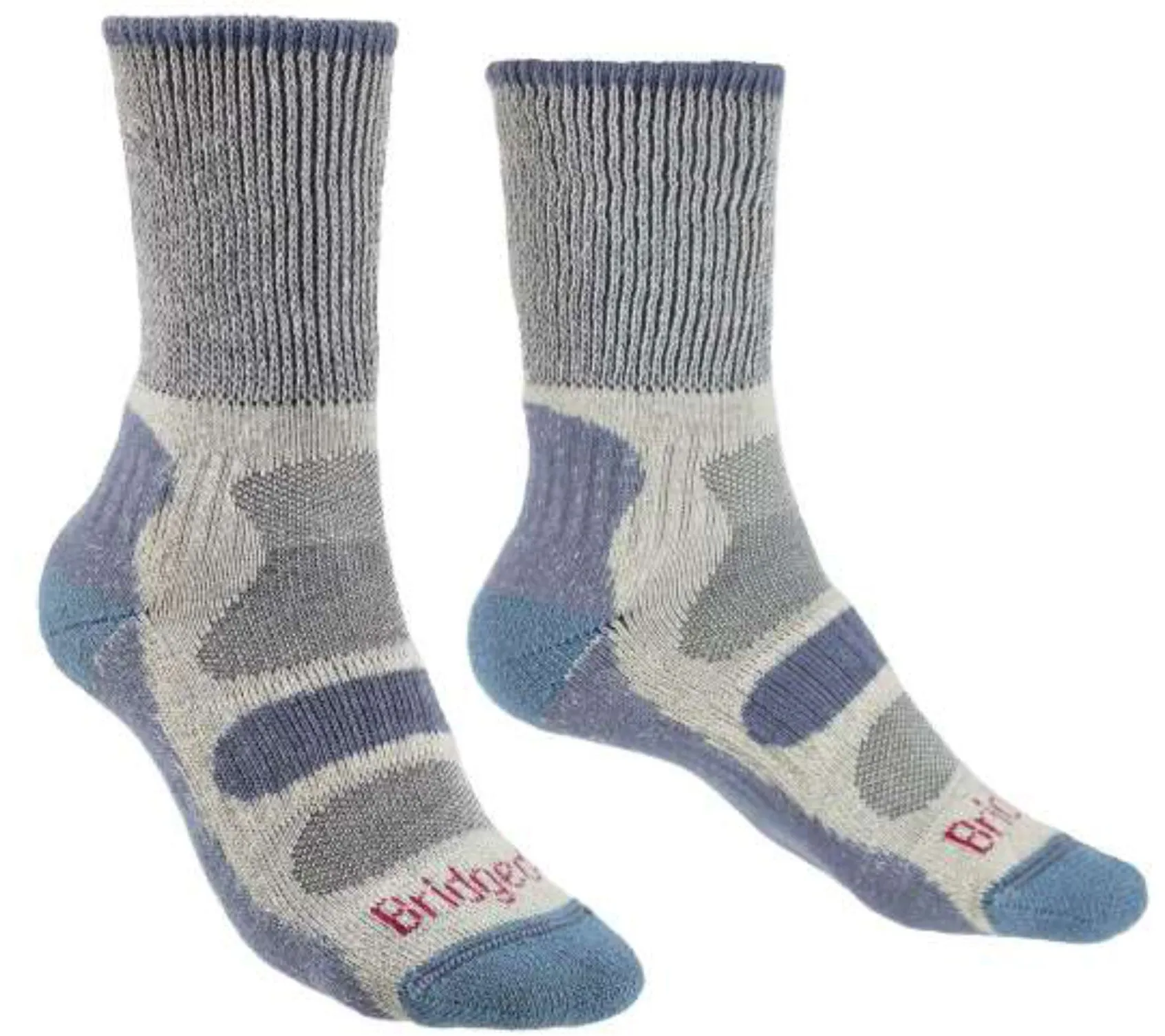 Bridgedale Women's Coolmax Comfort Lightweight Cotton Crew Hiking Socks {BR-710616}