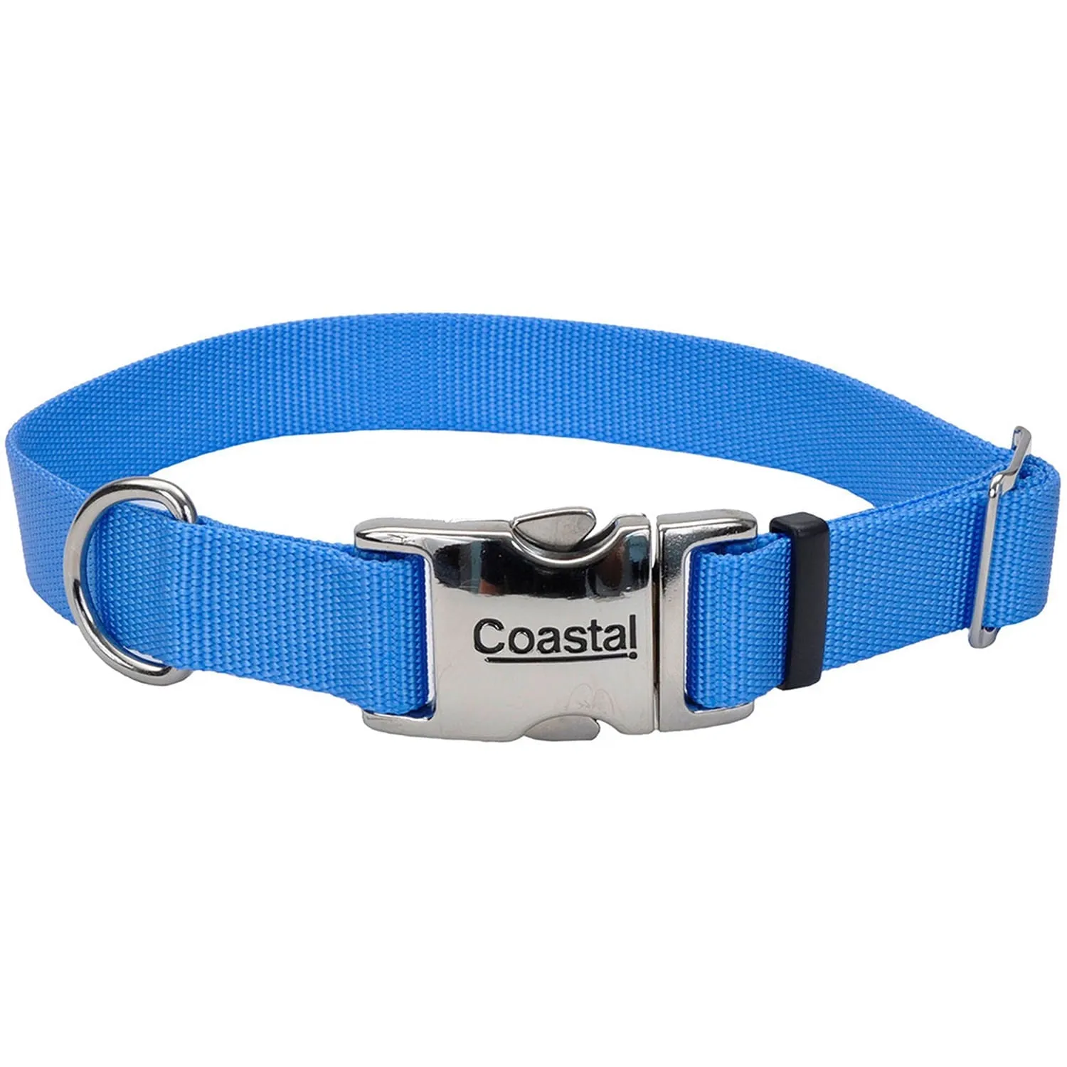 Coastal Adjustable Dog Collar with Metal Buckle