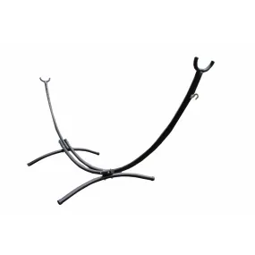 Curved Black Metal Hammock Stand