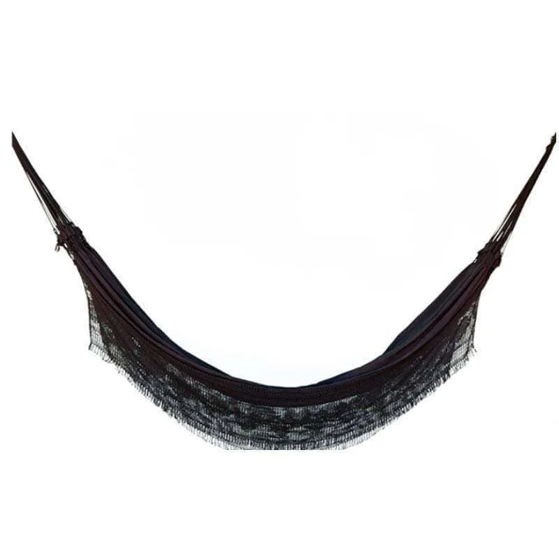 Deluxe Black Crochet Hammock