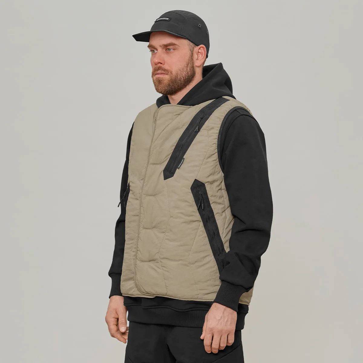 Diagonal Pocket Vest Gen.1 RD-DGNLPV_GEN.1 BEIGE