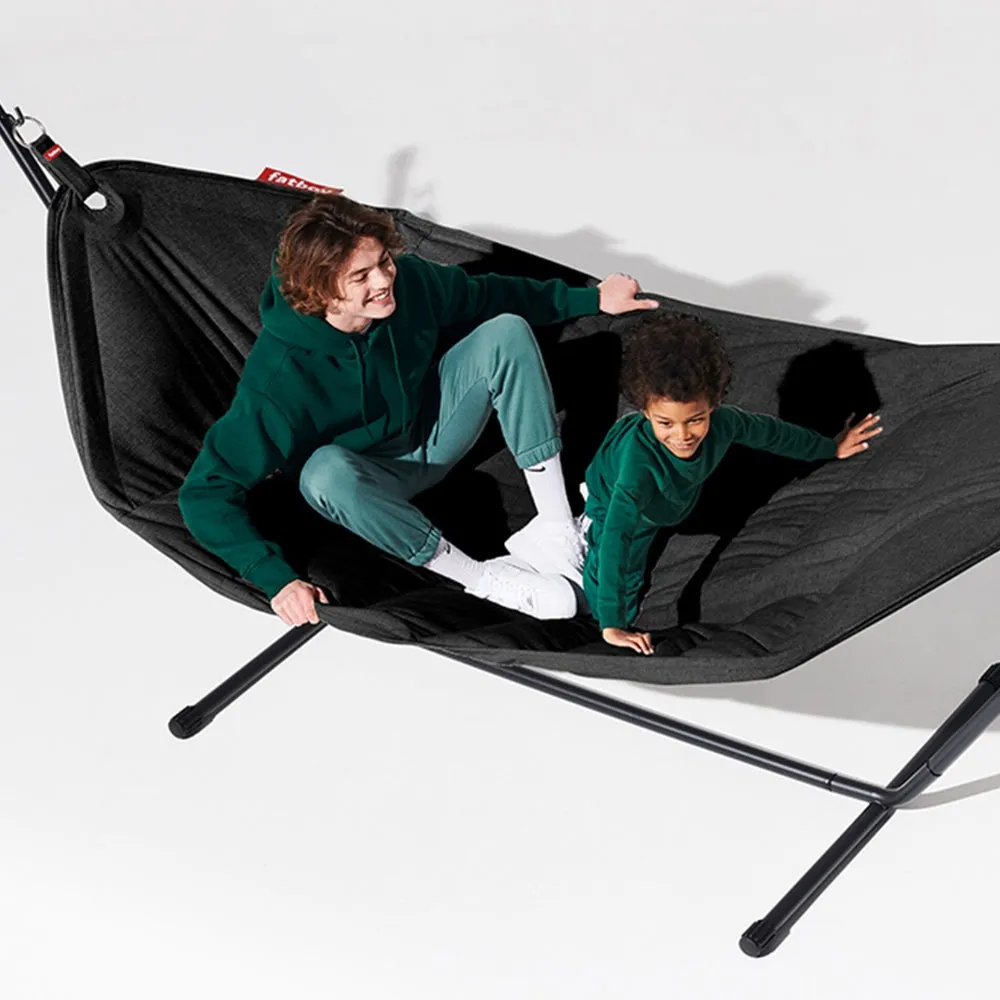 Fatboy Superb Hammock with Pillow and Black Frame (Anthracite)