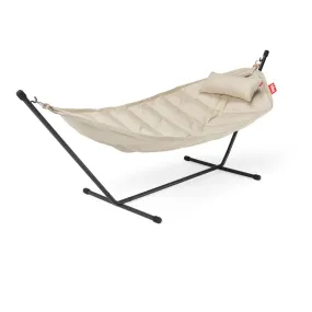 Fatboy Superb Hammock with Pillow and Black Frame (Sahara)