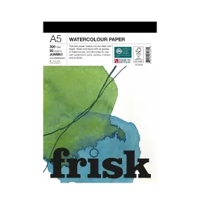 Frisk Watercolour JUMBO Pad Cold Pressed/ NOT - 300gsm - 50 Sheets