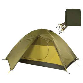 GANNET 2 PERSON TENT WITH GEAR LOFT THEATER -  TENT/FOOTPRINT COMBO