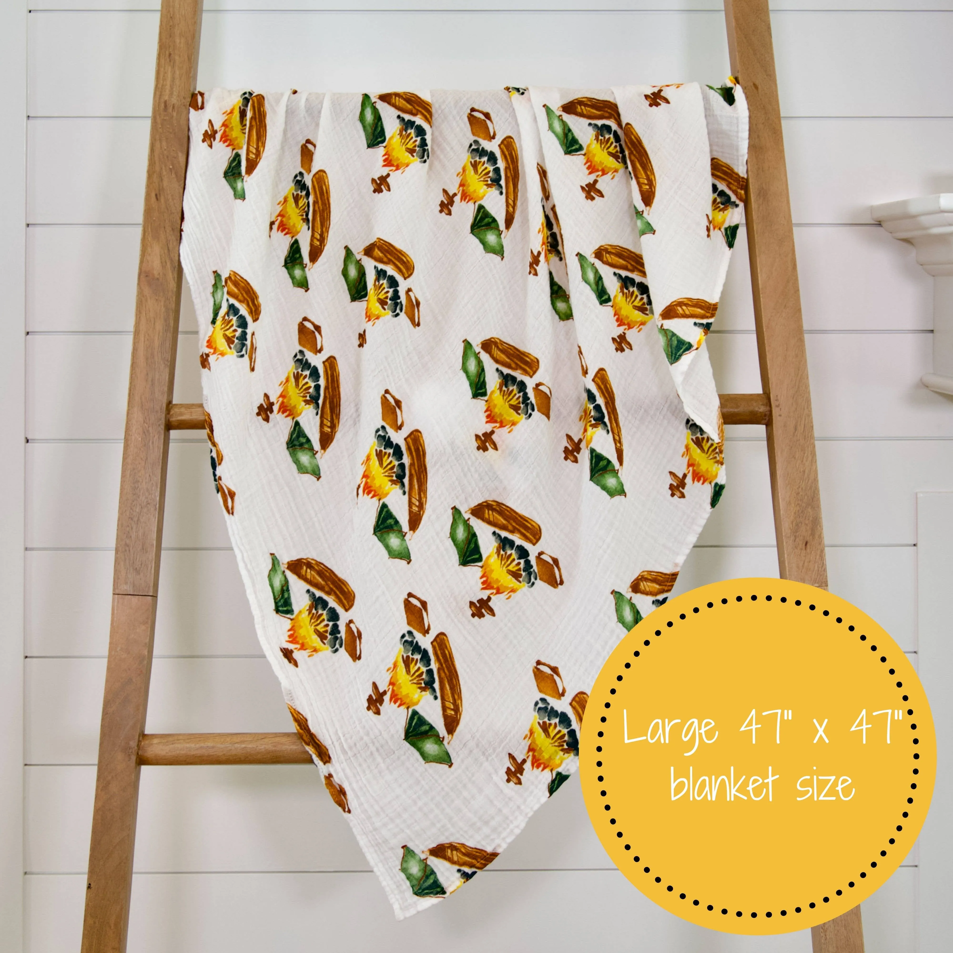 Gather Around The Campfire Baby Swaddle Blanket