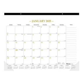 Gold Monthly Desk Pad 2025, English (C199003-25)<br>*2025 Edition now sold out