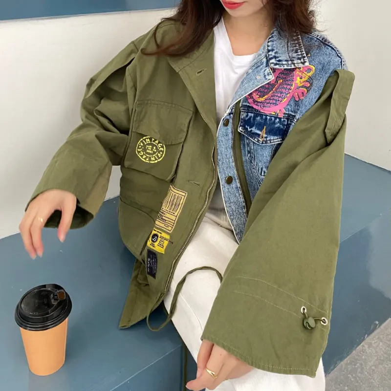 Green Scene Denim Coat