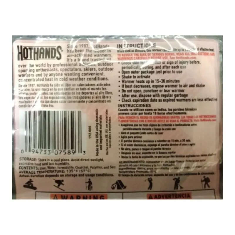 Hothands Hand Warmers (Up to 10 hours): 10 Packs