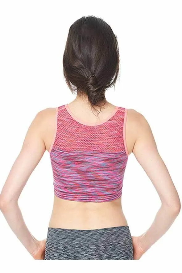 KeyHole Galaxy Print Sports Bra