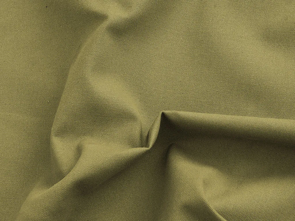 Khaki Plain Heavy Cotton Canvas Fabric (Wholesale)