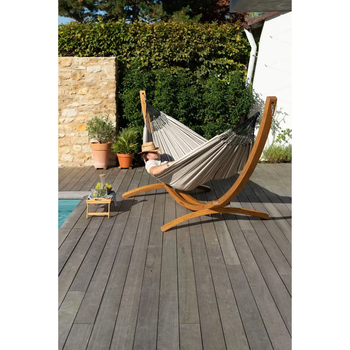 LA SIESTA Elipso Nature Wooden Stand for Single Hammock