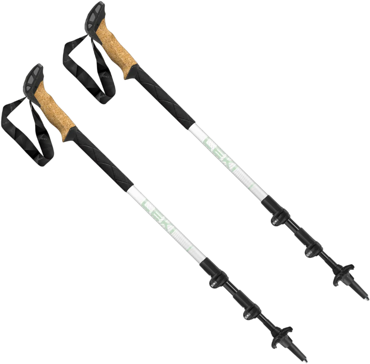 Leki Women's Cressida Cork Trekking Poles with Universal Carbide Flextips - Pair