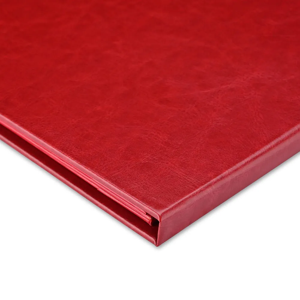 Menu Covers PU Leather 10ct/Pack 8.5x11 4-View Red