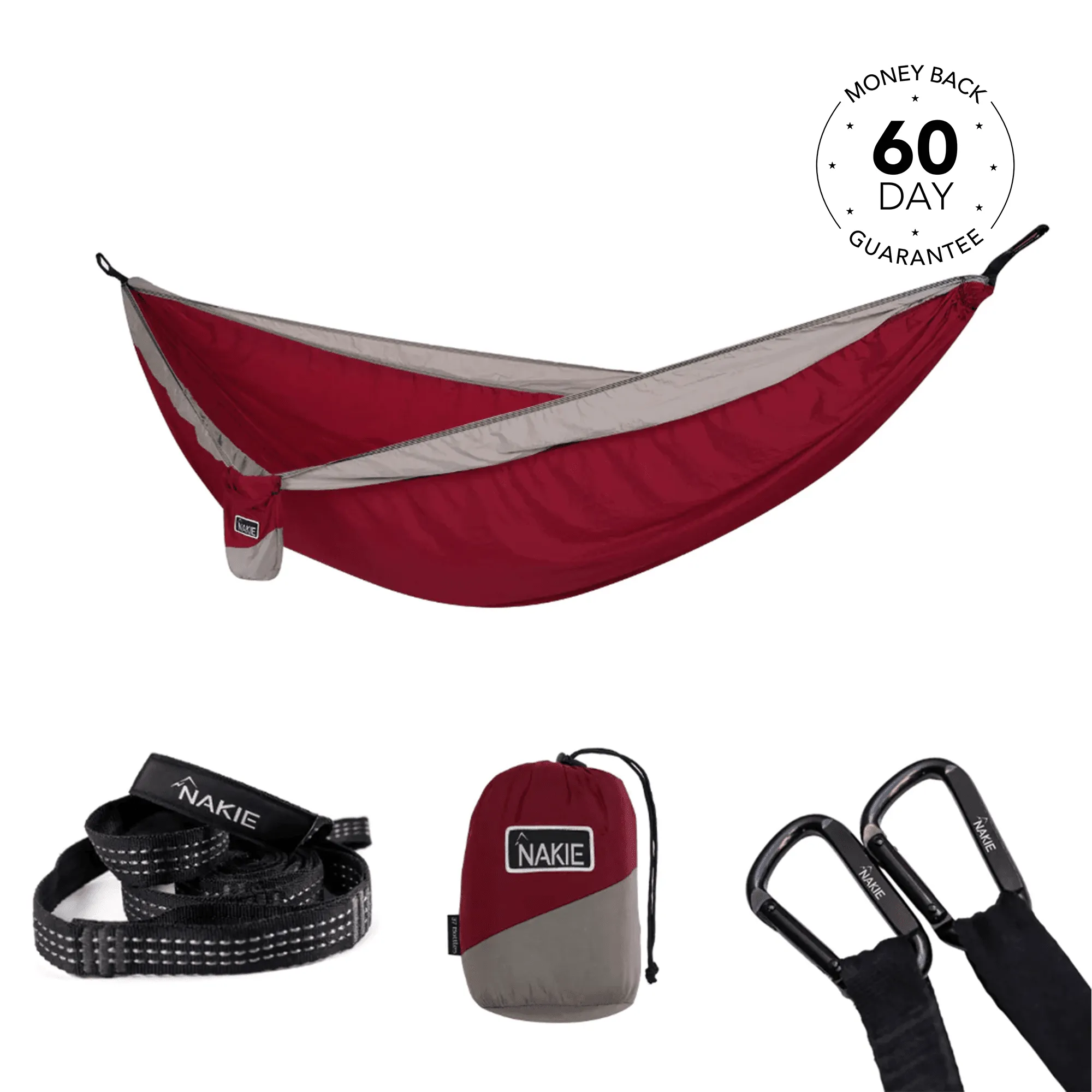 Nakie Recycled Hammock with Straps