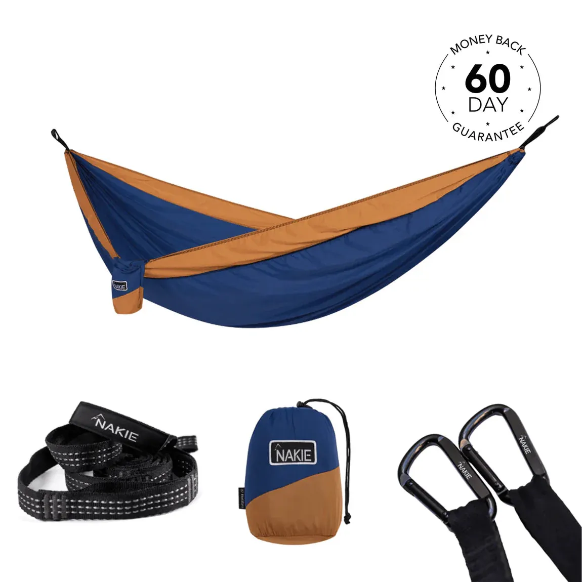 Nakie Recycled Hammock with Straps