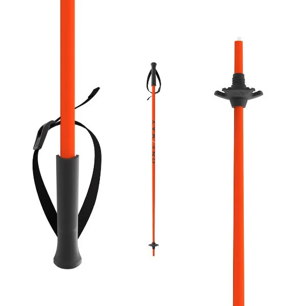 One Way Junior High Alpine Ski Poles - Youth Ski Poles