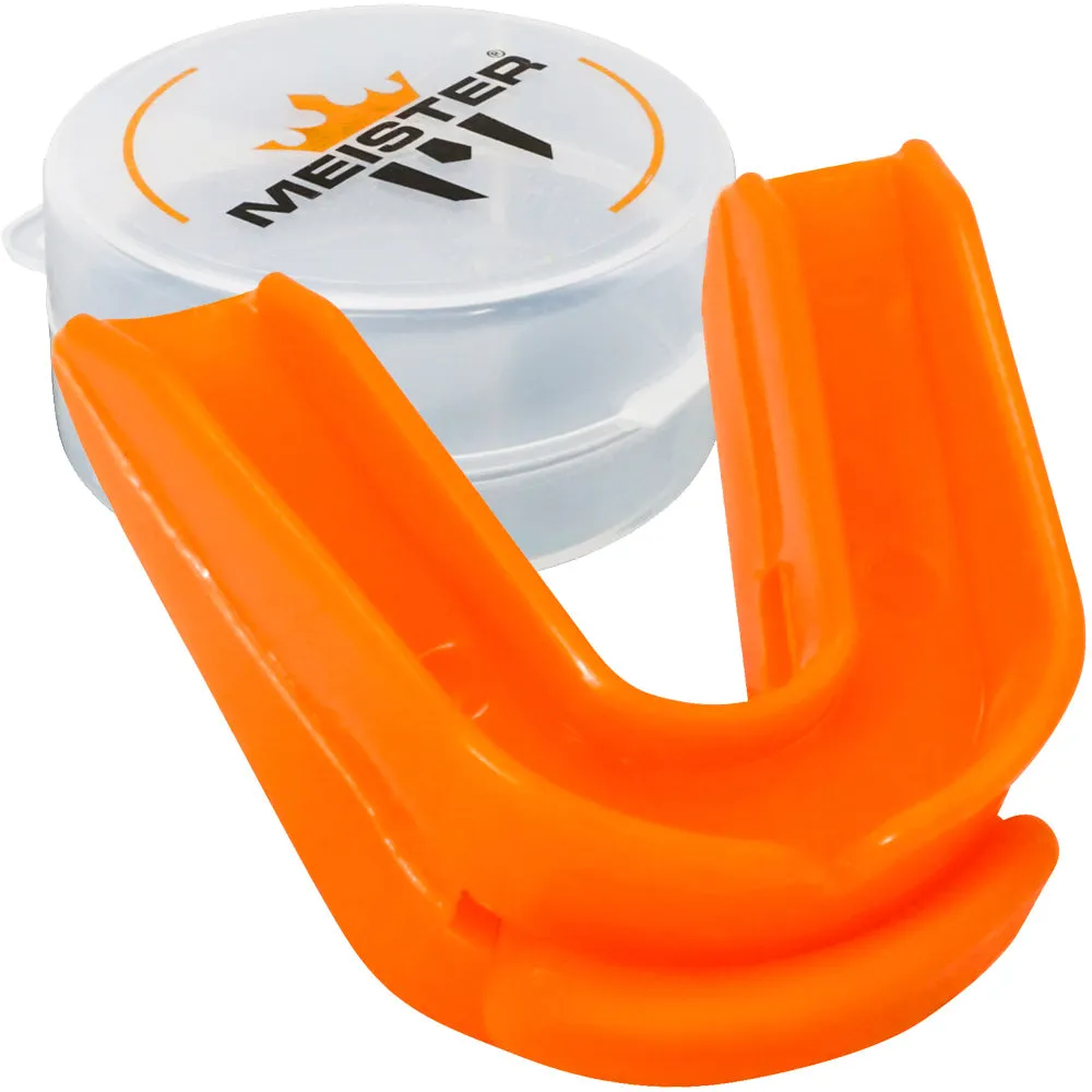 Orange Moldable DOUBLE Mouth Guard w/ Case