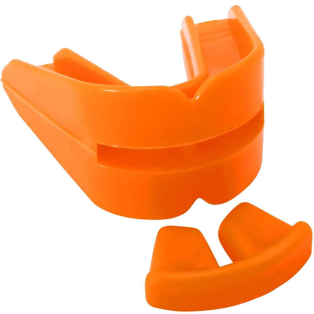 Orange Moldable DOUBLE Mouth Guard w/ Case