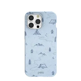 Powder Blue Camp Nights iPhone 15 Pro Max Case