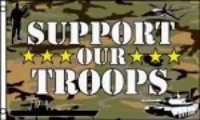 Support our troops flag camo 5ft x 3ft