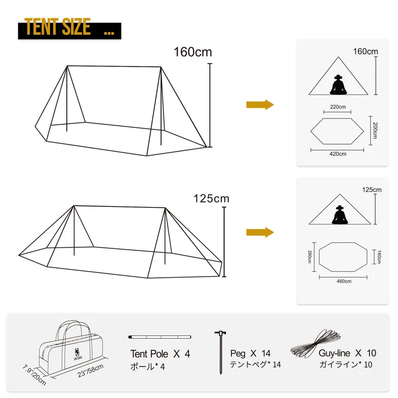 T/C ROC SHIELD Bushcraft Tent