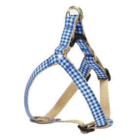 Teacup Harness | Navy Gingham