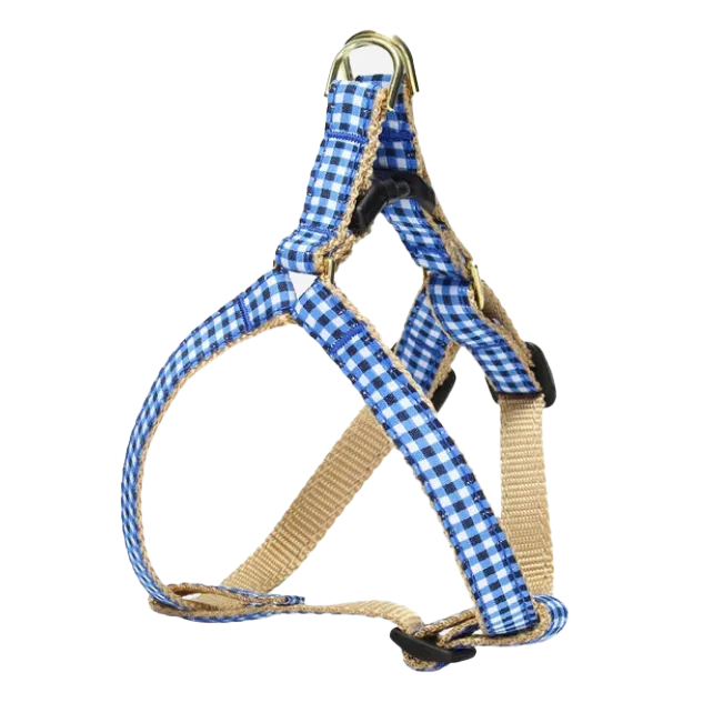 Teacup Harness | Navy Gingham