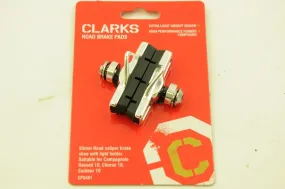 TWO PAIRS CLARKS ELITE ROAD BRAKE PADS W- LIGHTWEIGHT FOR CAMPAG RECORD, CHORUS