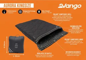 Vango Aurora King Size Double Sleeping Bag